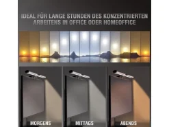4smarts Monitorlampe LightBar Silber