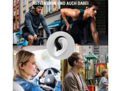 4smarts Open-Ear Bluetooth Kopfhörer SkyBuds AI Screen, Schwarz
