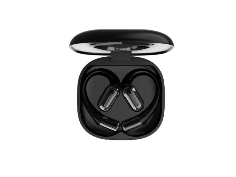 4smarts Open-Ear Bluetooth Kopfhörer SkyBuds AI Screen, Schwarz
