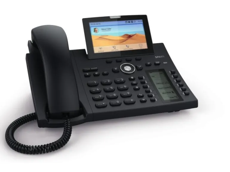 snom Tischtelefon D385N Schwarz