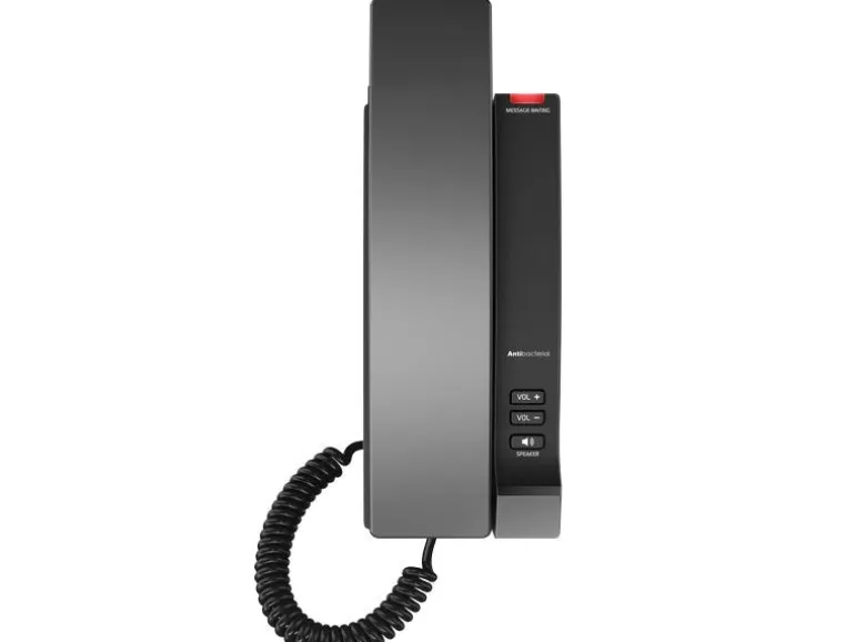 snom Tischtelefon HD100 SIP-Hoteltelefon Schwarz
