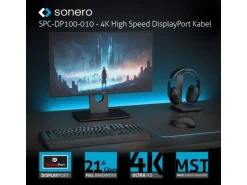 sonero Kabel DisplayPort - DisplayPort, 2 m