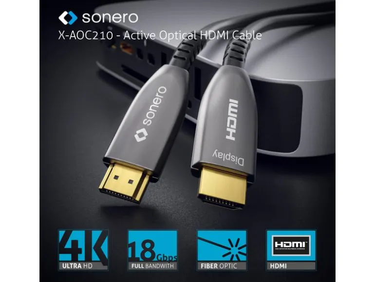 sonero Kabel Premium Zert. Aktiv HDMI 15 m