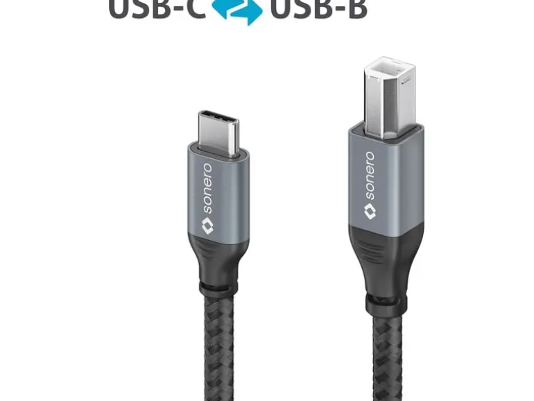 sonero USB 2.0-Kabel USB-C - USB-B 2 m