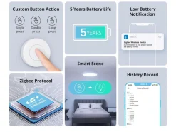 SONOFF Zigbee Wireless-Schalter SNZB-01P DC 3 V