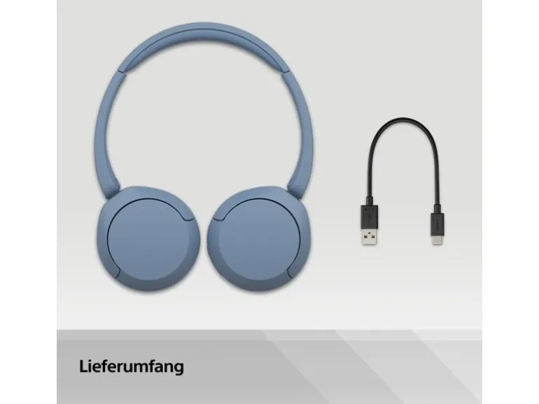 Sony Wireless On-Ear-Kopfhörer WH-CH520 Blau