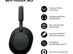 Sony Wireless Over-Ear-Kopfhörer WH-1000XM5 Schwarz