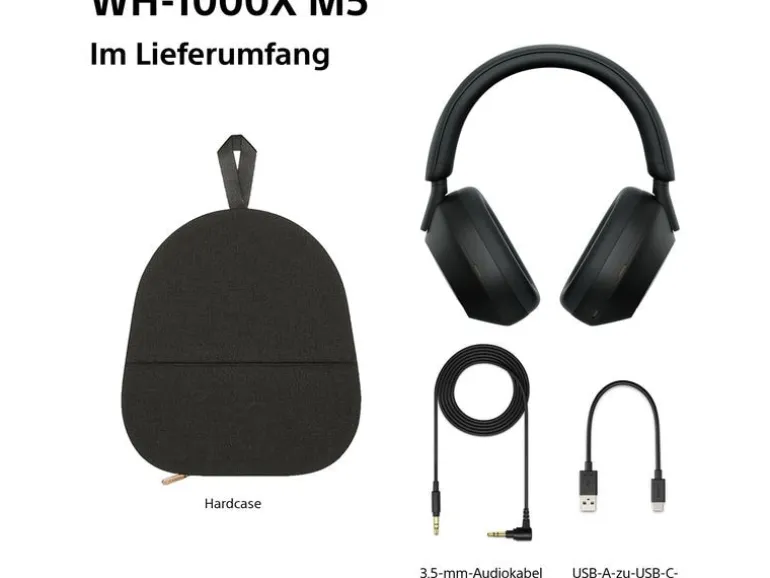 Sony Wireless Over-Ear-Kopfhörer WH-1000XM5 Schwarz