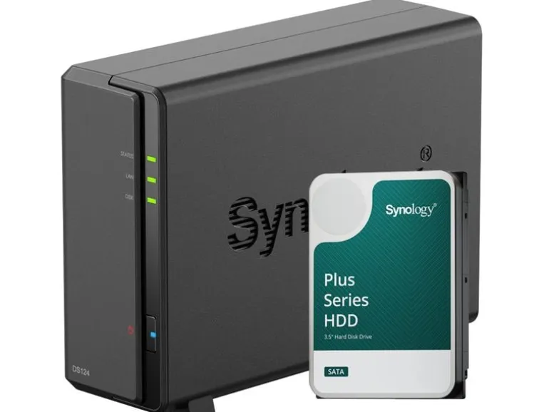 Synology NAS DiskStation DS124 1-bay Synology Plus HDD 4 TB