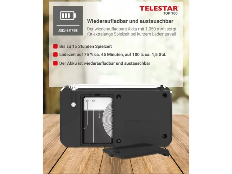 Telestar DAB+ Radio TOP 100 Schwarz
