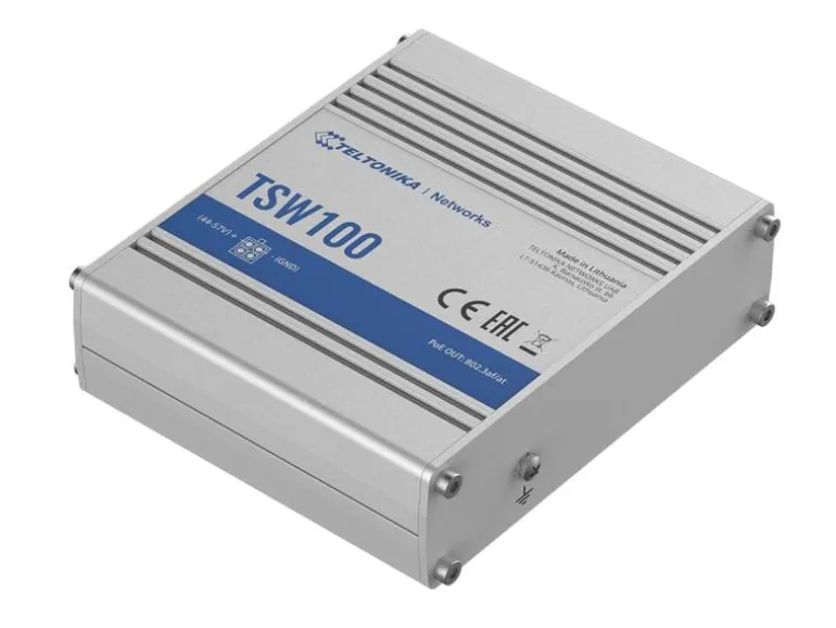 Teltonika Rail PoE+ Switch TSW100 5 Port