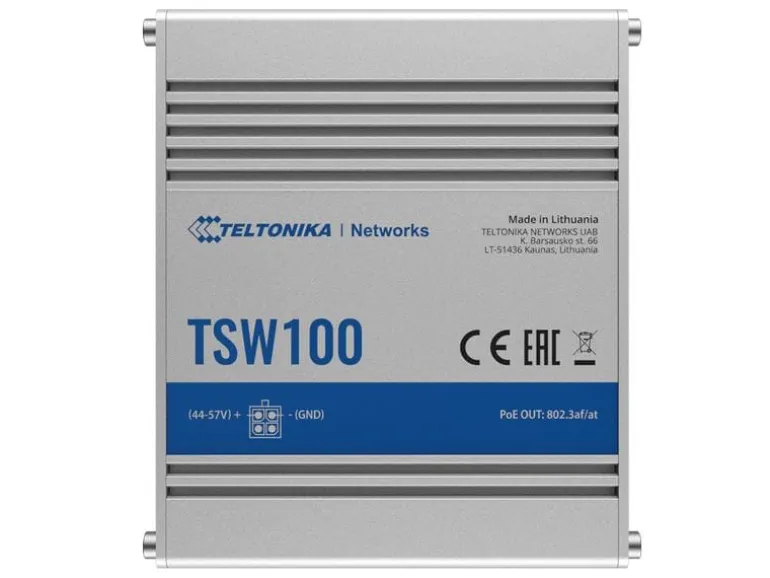 Teltonika Rail PoE+ Switch TSW100 5 Port