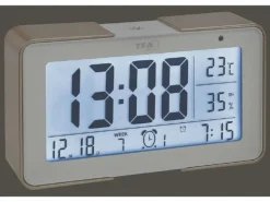 TFA Dostmann Digitalwecker Melody Weiss/Champagner