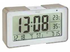 TFA Dostmann Digitalwecker Melody Weiss/Champagner