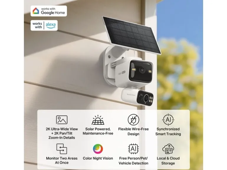 TP-Link Netzwerkkamera Tapo C645D KIT Solarbetriebene, Dual-Linse