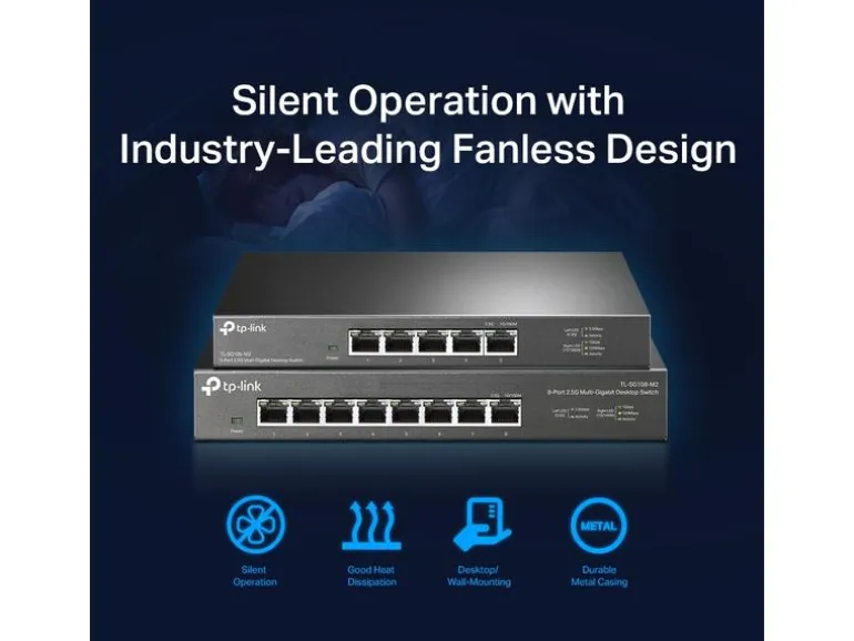 TP-Link Switch Omada Unmanaged 5 x 2.5G Ports TL-SG105-M2 5 Port