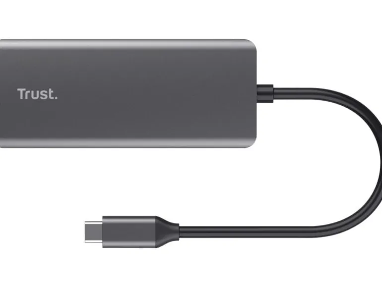 Trust Dockingstation 6-in-1 USB-C Multi-Port Adapter – Silver