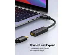 Ugreen Adapter 20107 4K HDMI Buchse zu Buchse Gold Schwarz