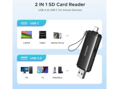 Ugreen Card Reader Extern Ugreen CM803 USB / USB-C, SD – microSD