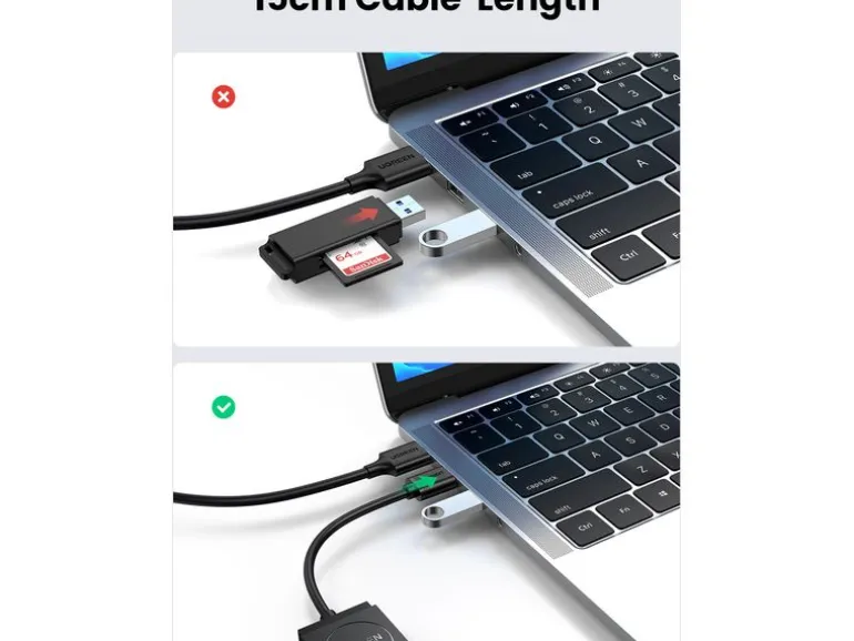 Ugreen Card Reader Extern Ugreen 20250 2-In-1 USB 3.0 A ohne OTG