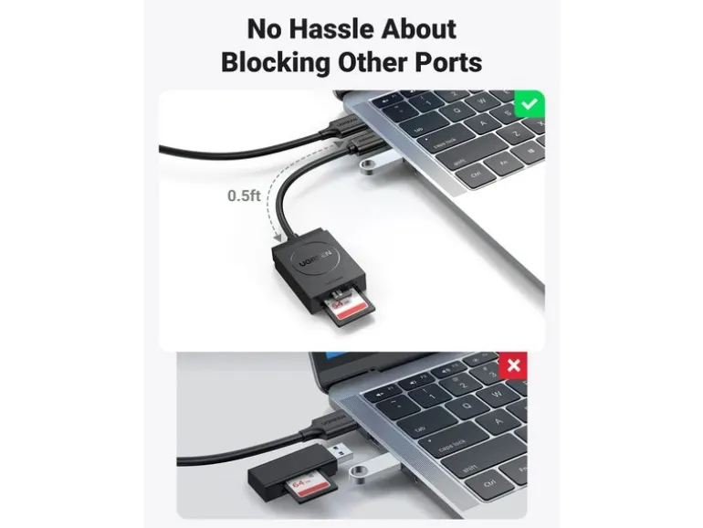 Ugreen Card Reader Extern Ugreen 20250 2-In-1 USB 3.0 A ohne OTG