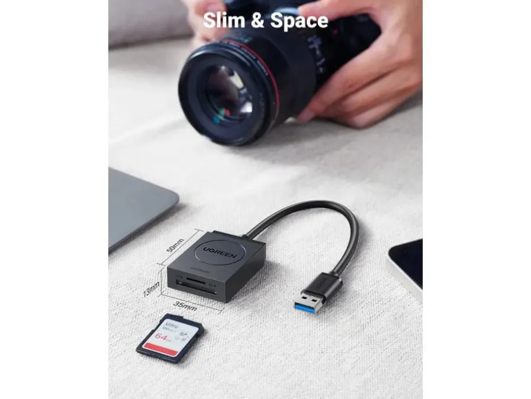 Ugreen Card Reader Extern Ugreen 20250 2-In-1 USB 3.0 A ohne OTG