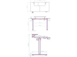 Ultradesk Gaming Tisch Highlander Schwarz