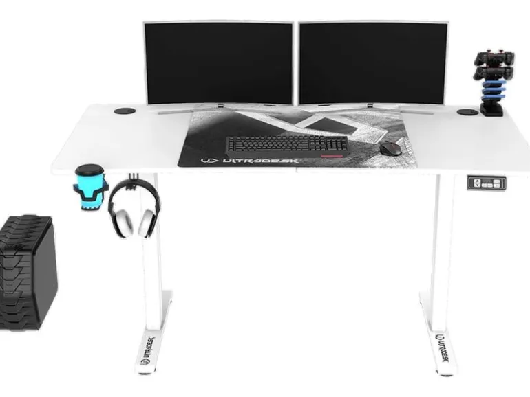 Ultradesk Gaming Tisch Level V2 Weiss