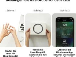 Ultrahuman Ring AIR Grösse: 10, Dunkelgrau
