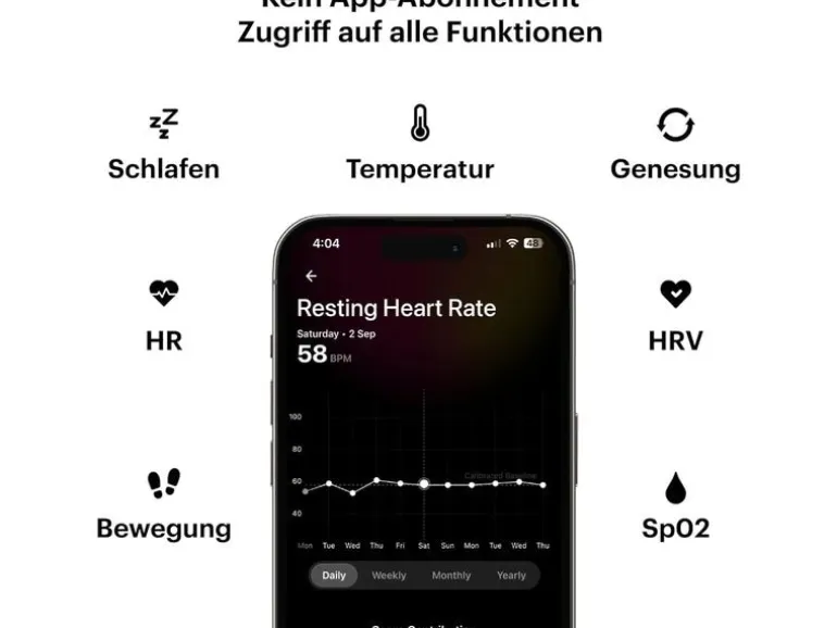Ultrahuman Ring AIR Grösse: 8, Grau