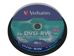 Verbatim DVD-RW 43552 4.7 GB, Spindel (10 Stück)