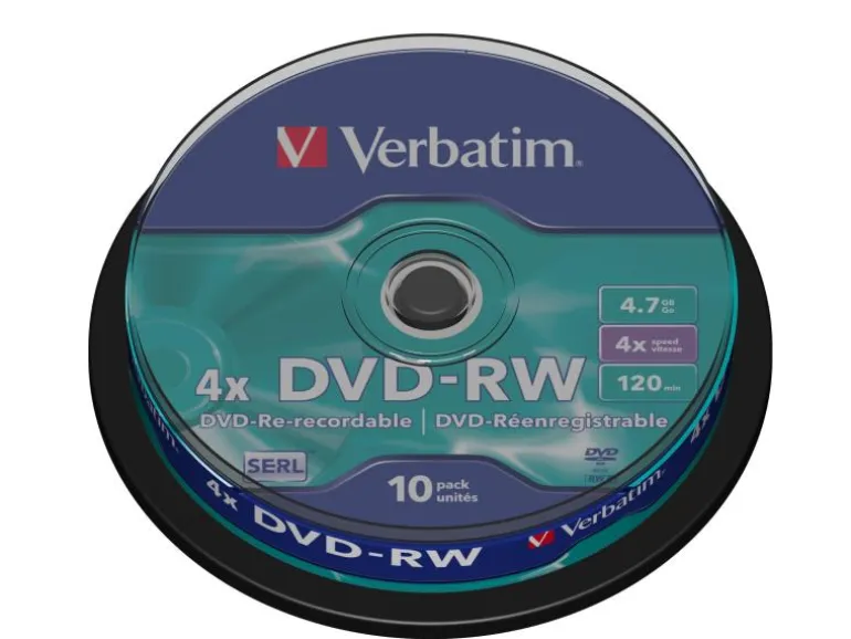 Verbatim DVD-RW 43552 4.7 GB, Spindel (10 Stück)