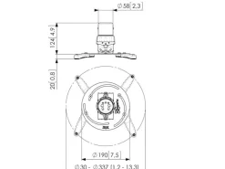 Vogel's Deckenhalterung PPC-1500 Silber