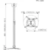Vogel's Deckenhalterung PPC 2585 Silber