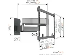 Vogel's Wandhalterung TVM 5855 - Schwarz