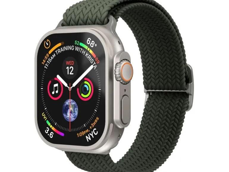 Vonmählen Armband Woven Loop Apple Watch 44/45/46/49 mm Olive
