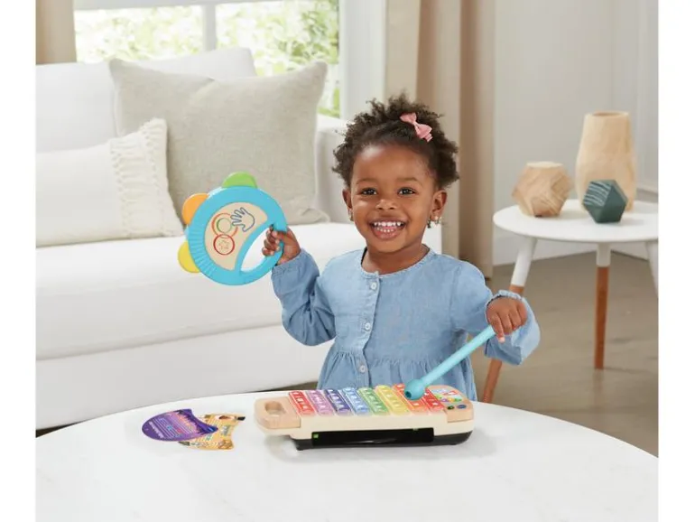 Vtech Musikspielzeug Interaktives Holz-Xylofon mit Tamburin -DE-