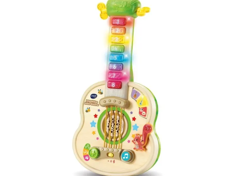 Vtech Musikspielzeug Interaktive Holz-Gitarre