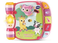 Vtech Super livre enchanté des Baby loulous rose -FR-
