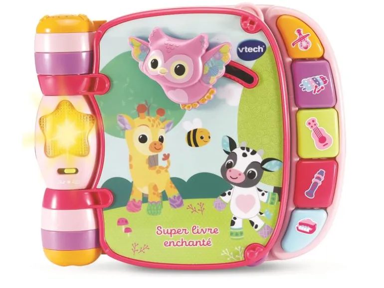 Vtech Super livre enchanté des Baby loulous rose -FR-