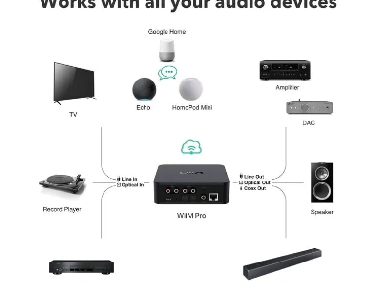 WiiM Netzwerk-Audioplayer Pro Schwarz