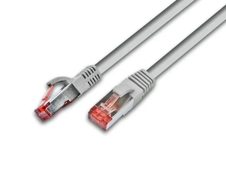 Wirewin Patchkabel RJ-45 - RJ-45, Cat 6, S/FTP, 0.5 m, Grau