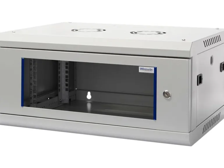 Wirewin Wandschrank 600X450X4U Pro 3rd Gen 19" / 4HE / Grau